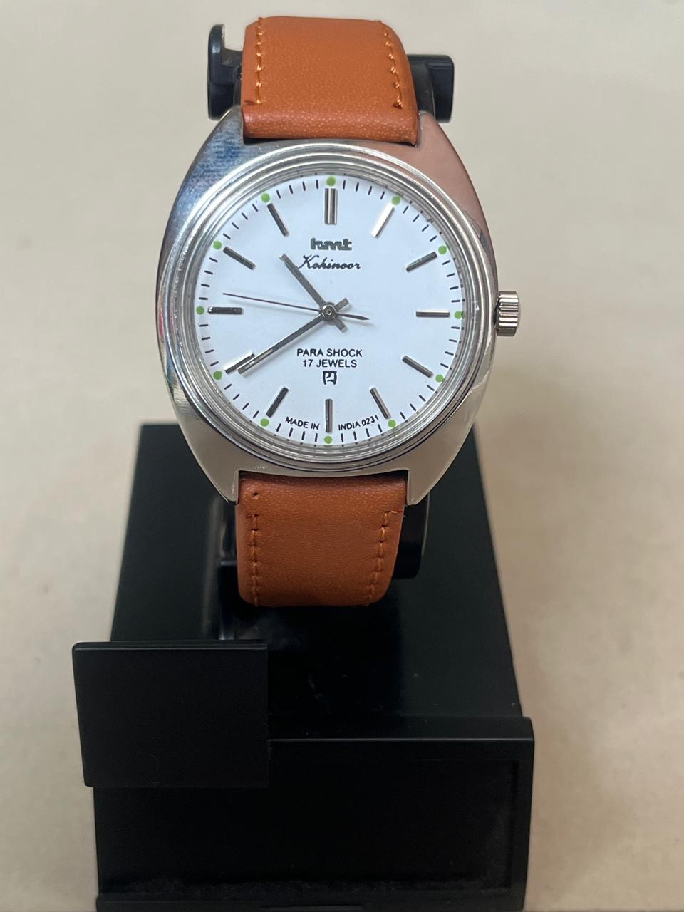 HMT Kohinoor Para Shock 17 jewels( White Dial )