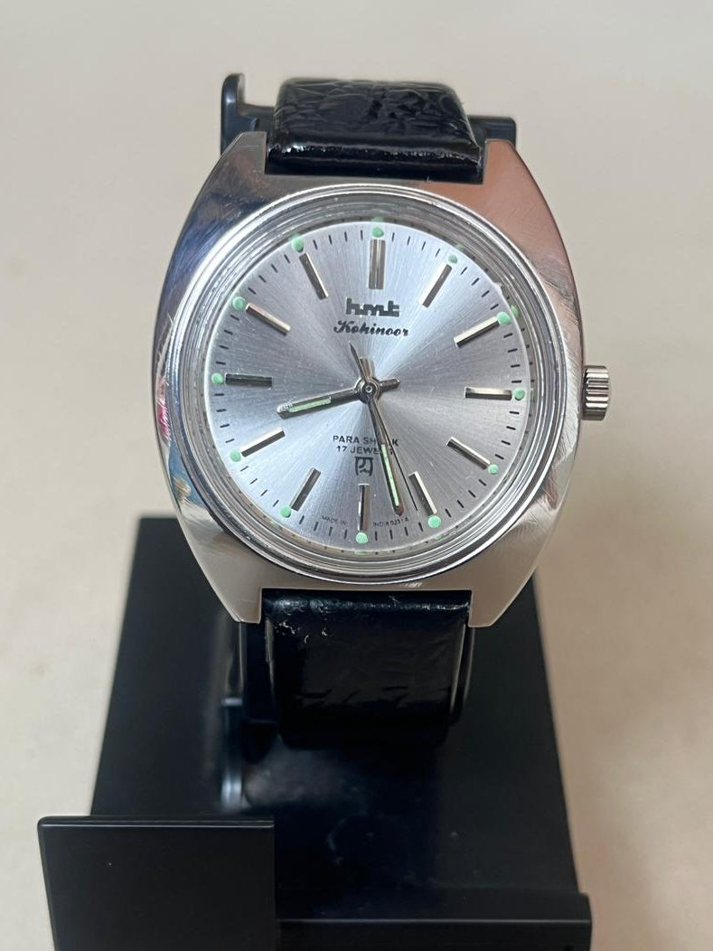 HMT Kohinoor Para Shock 17 jewels( Silver Dial )